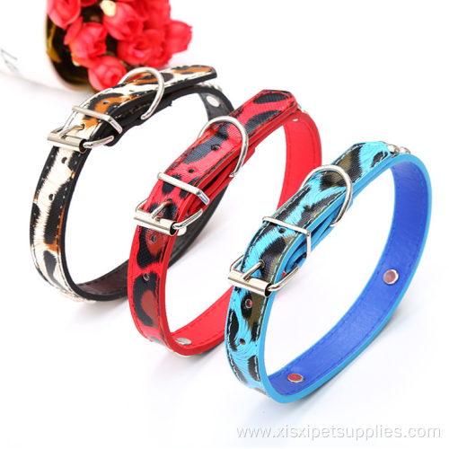 Pet Handmade Pu Leather Pet Collars for Dogs